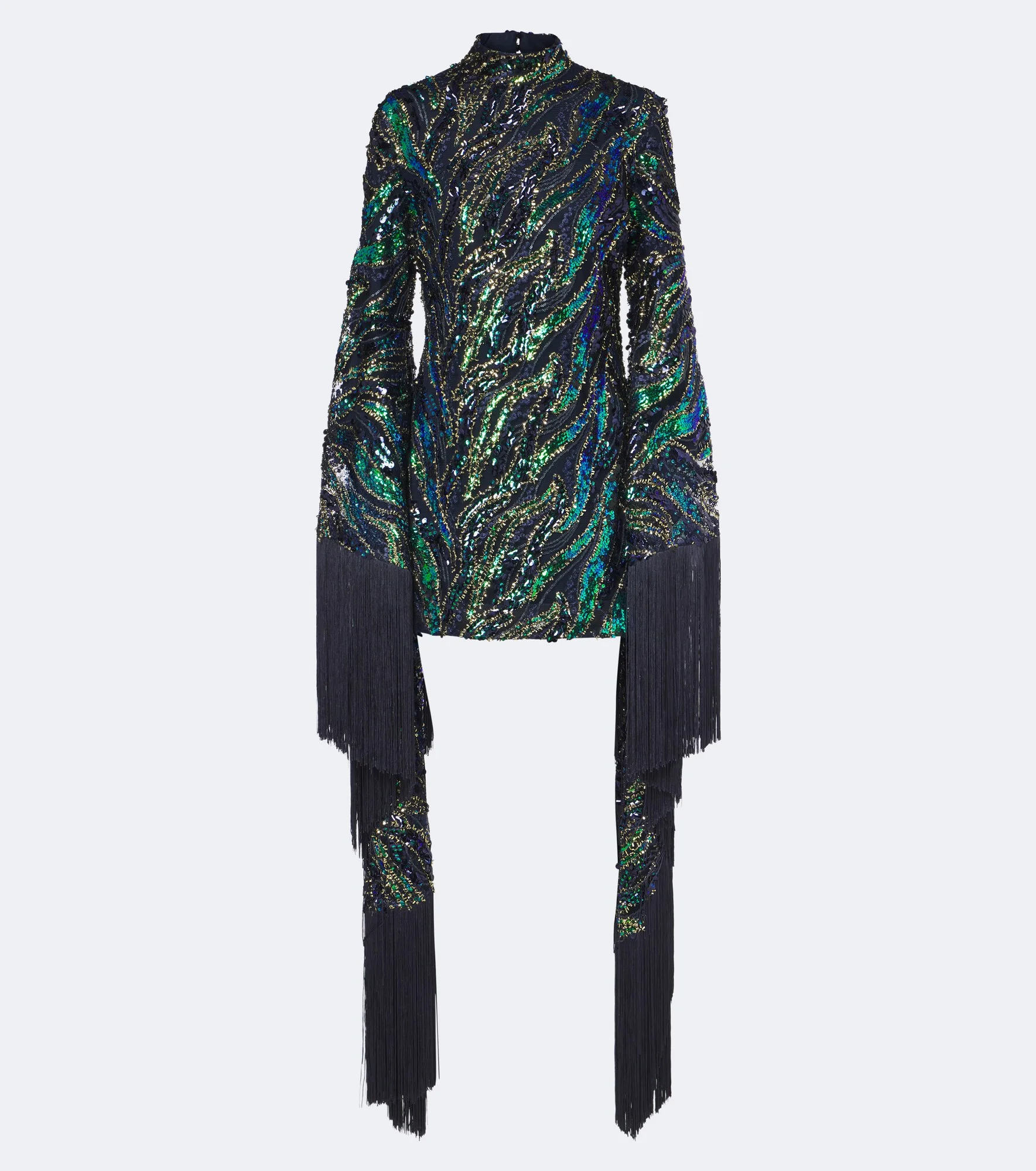 Disco Dragon sequined tulle minidress - 1