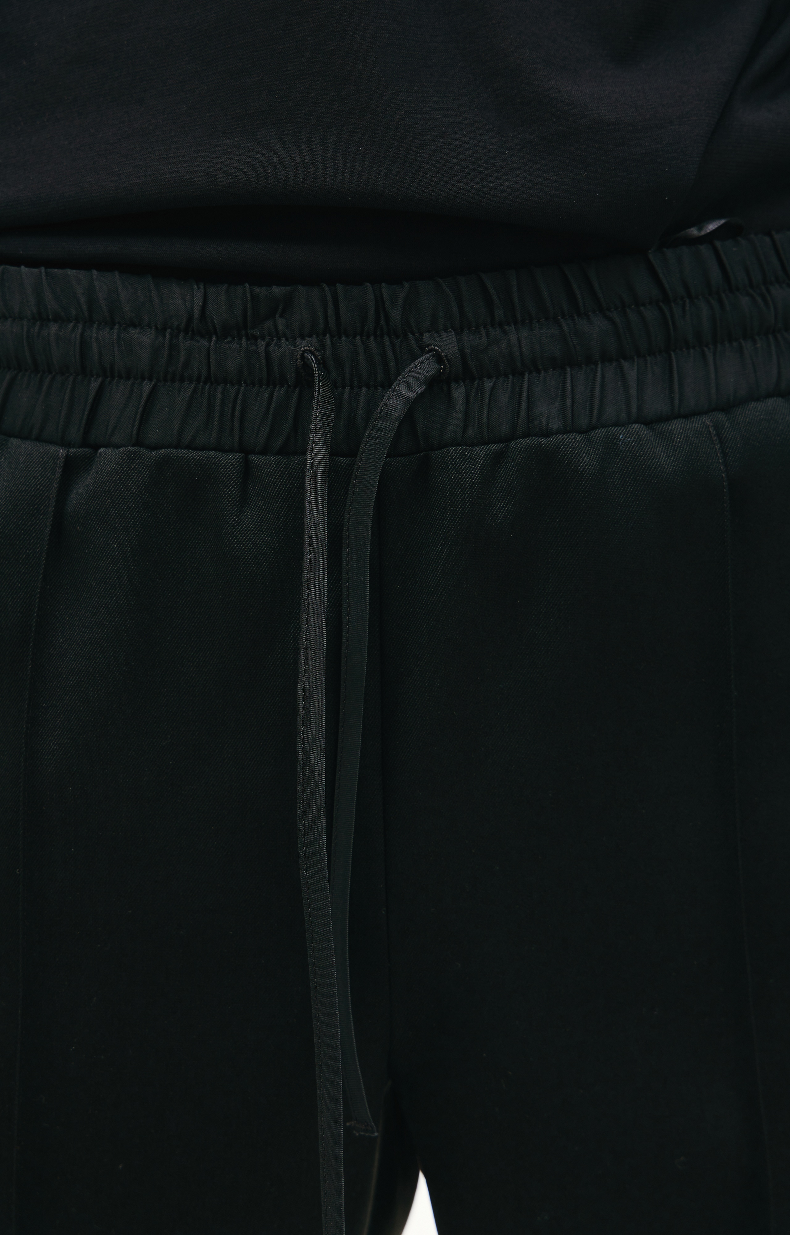BLACK WOOL SWEATPANTS - 5