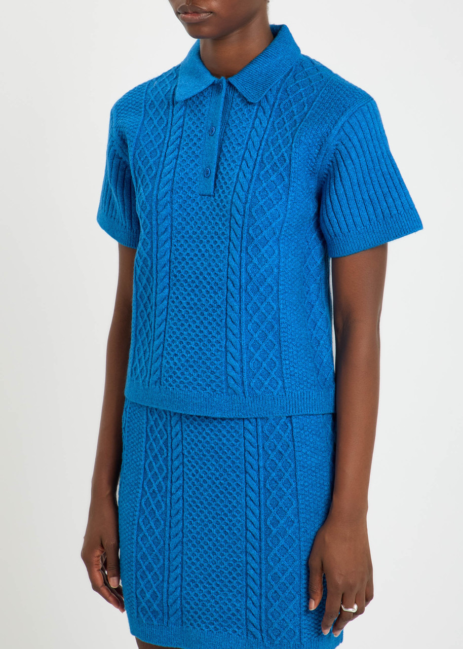 JW Anderson Cable-knit Polo Shirt - 2