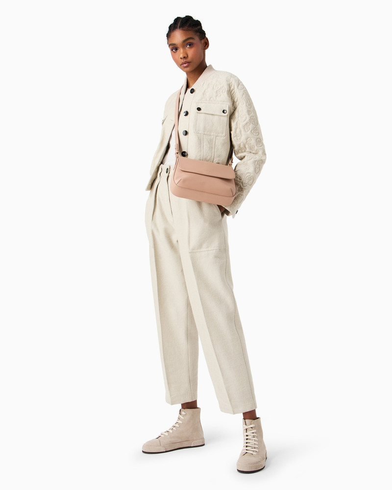 Small la Prima soft baguette bag in nappa leather 7