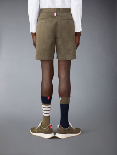 Thom Browne straight-leg cotton twill shorts outlook
