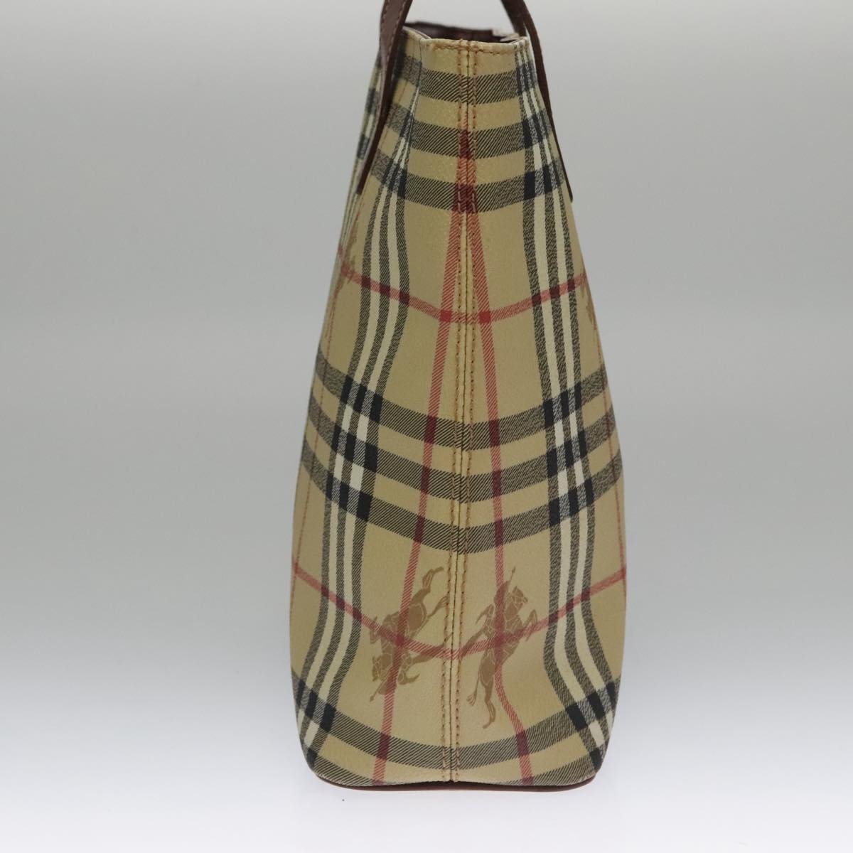 Burberry Nova Check Tote Bag Pvc Beige - 4