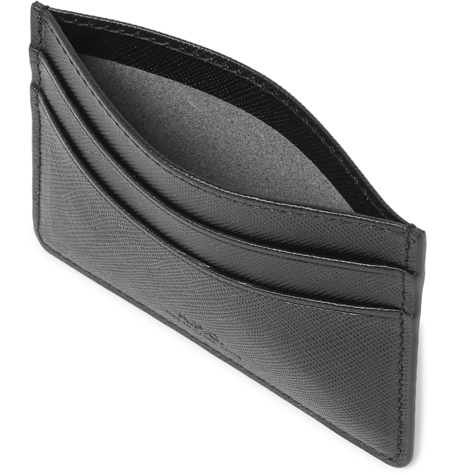 Andre Cross-Grain Leather Cardholder - 2