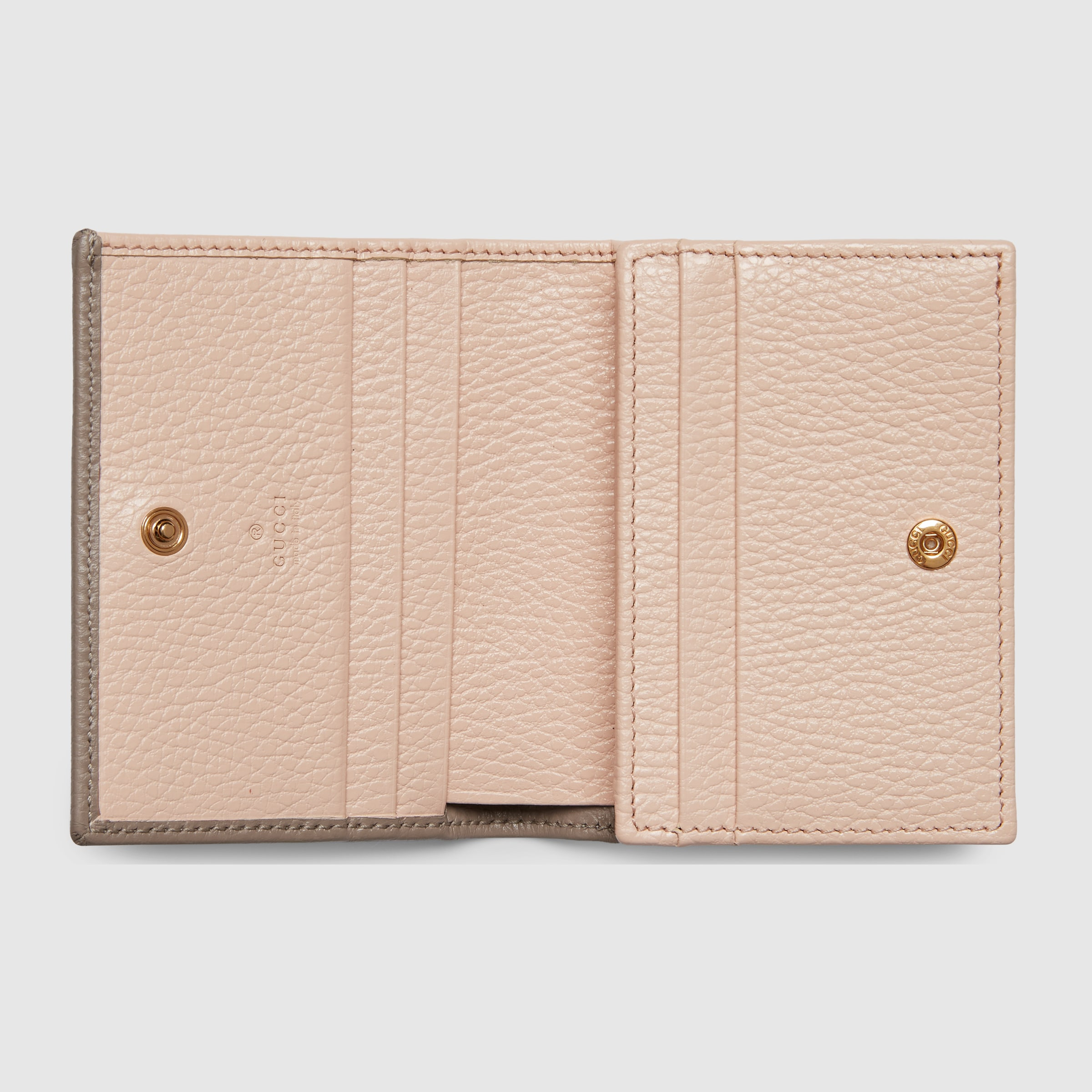 GG Marmont pink interior card case - 2