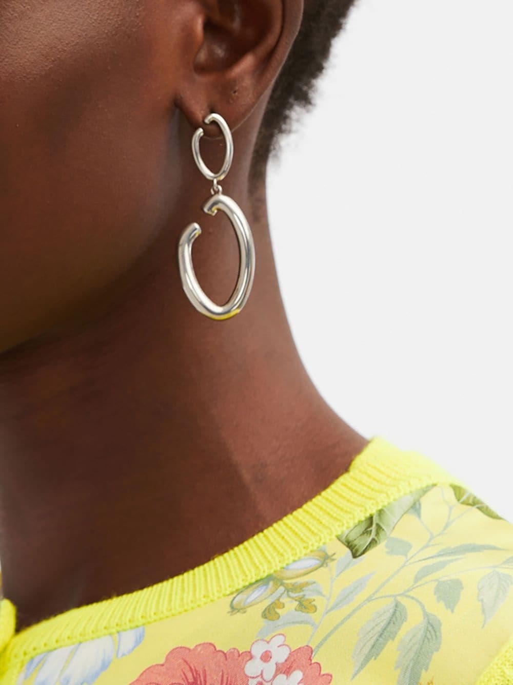 signature O hoop earrings - 3