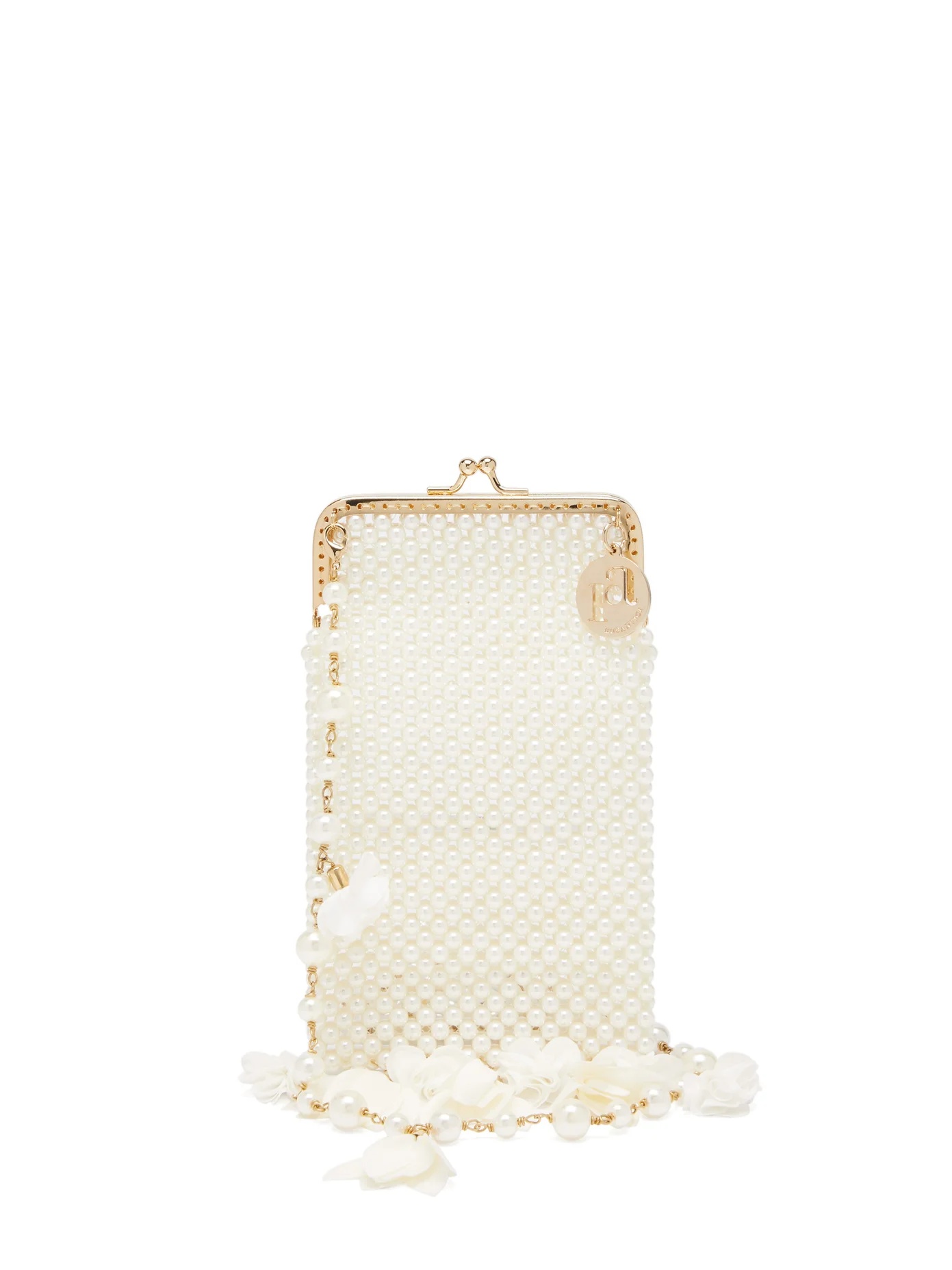 Calendula faux-pearl shoulder bag - 1