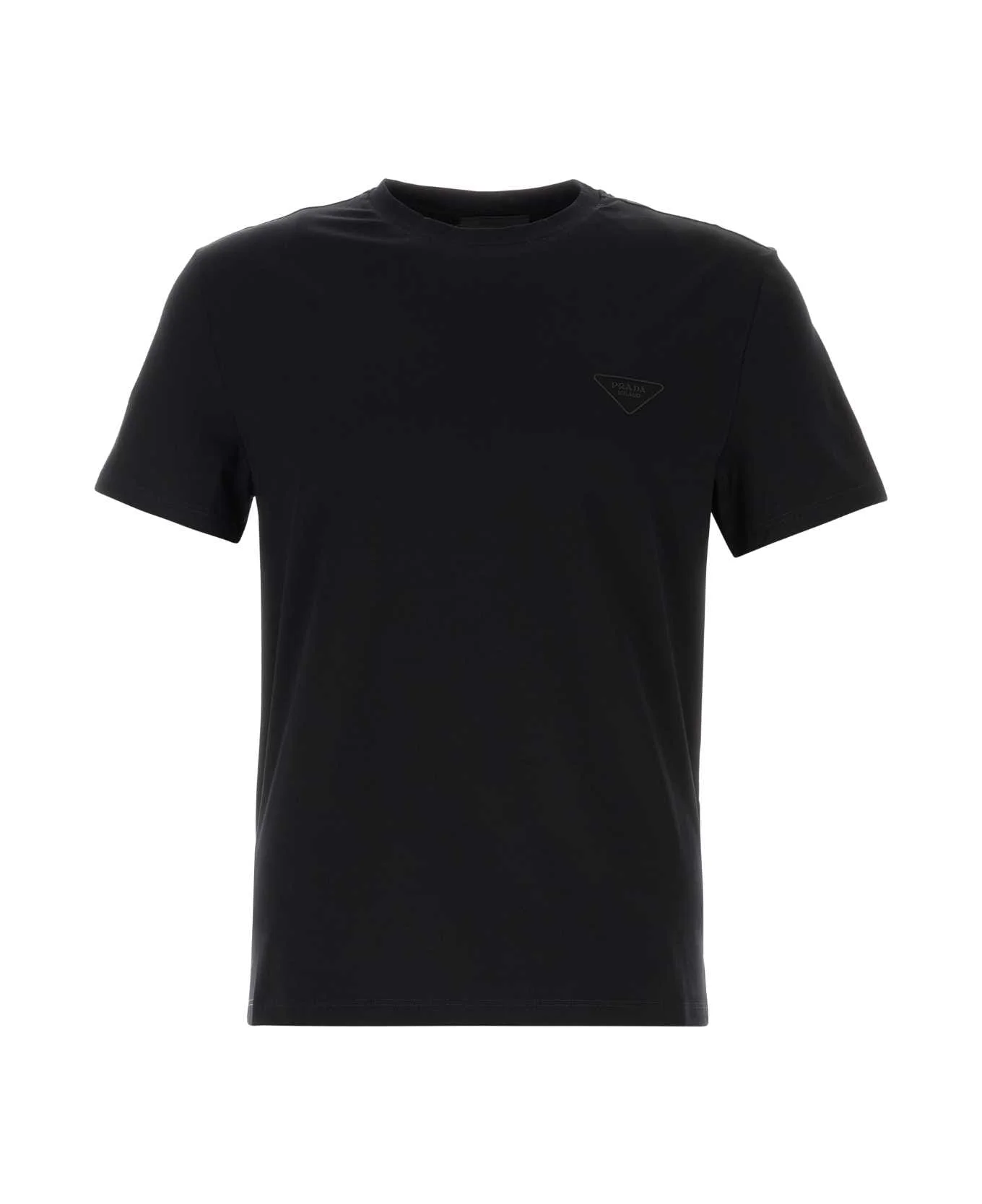 Black Cotton T-shirt - 1