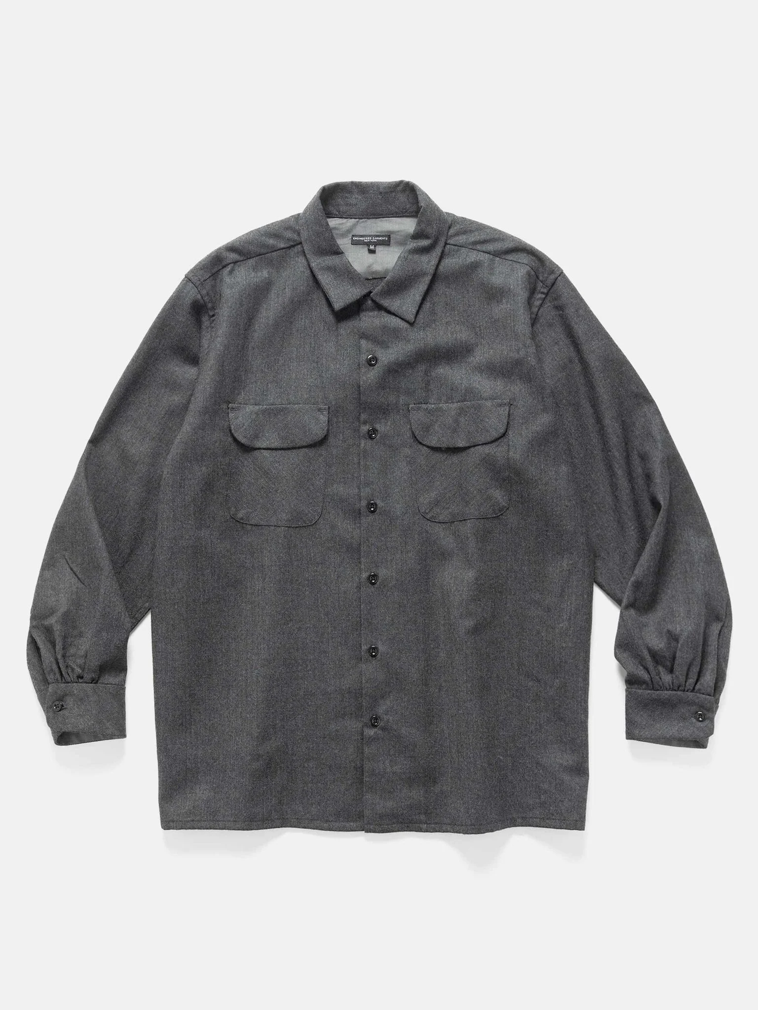 Classic Shirt Worsted Wool Charcoal - 1