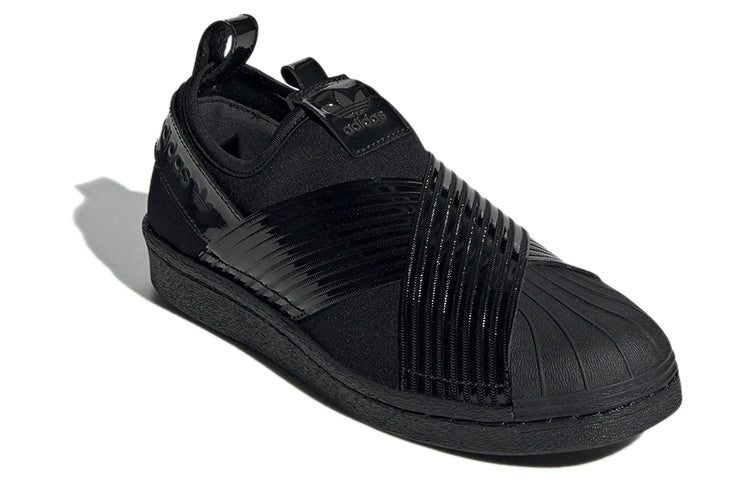 (WMNS) adidas Superstar Slip On 'Core Black' BD8055 - 3