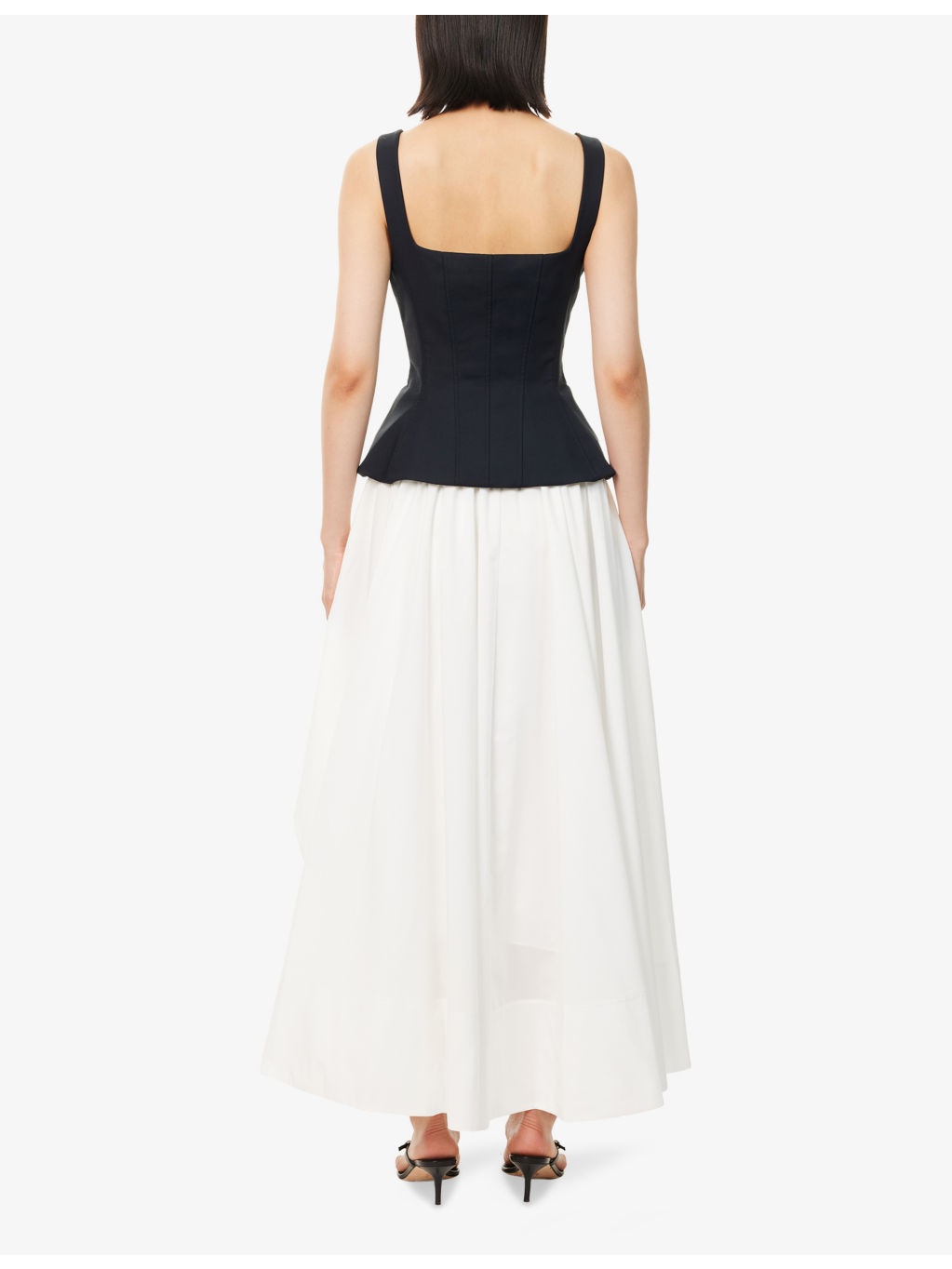 Jolynn Scoop-Neckline Woven Midi Dress - 4