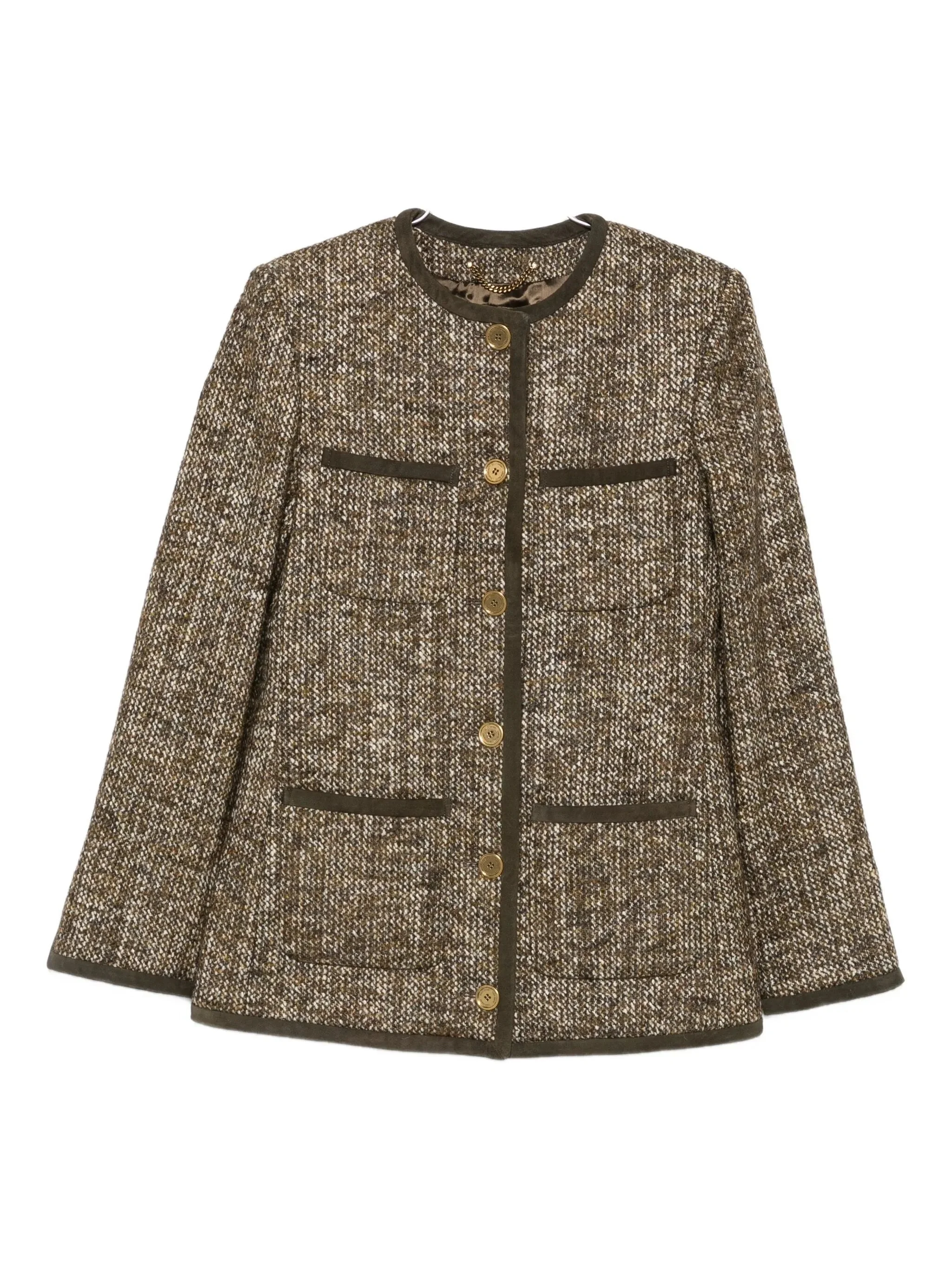 Golden Goose Tweed-pocketed Jacket - 1