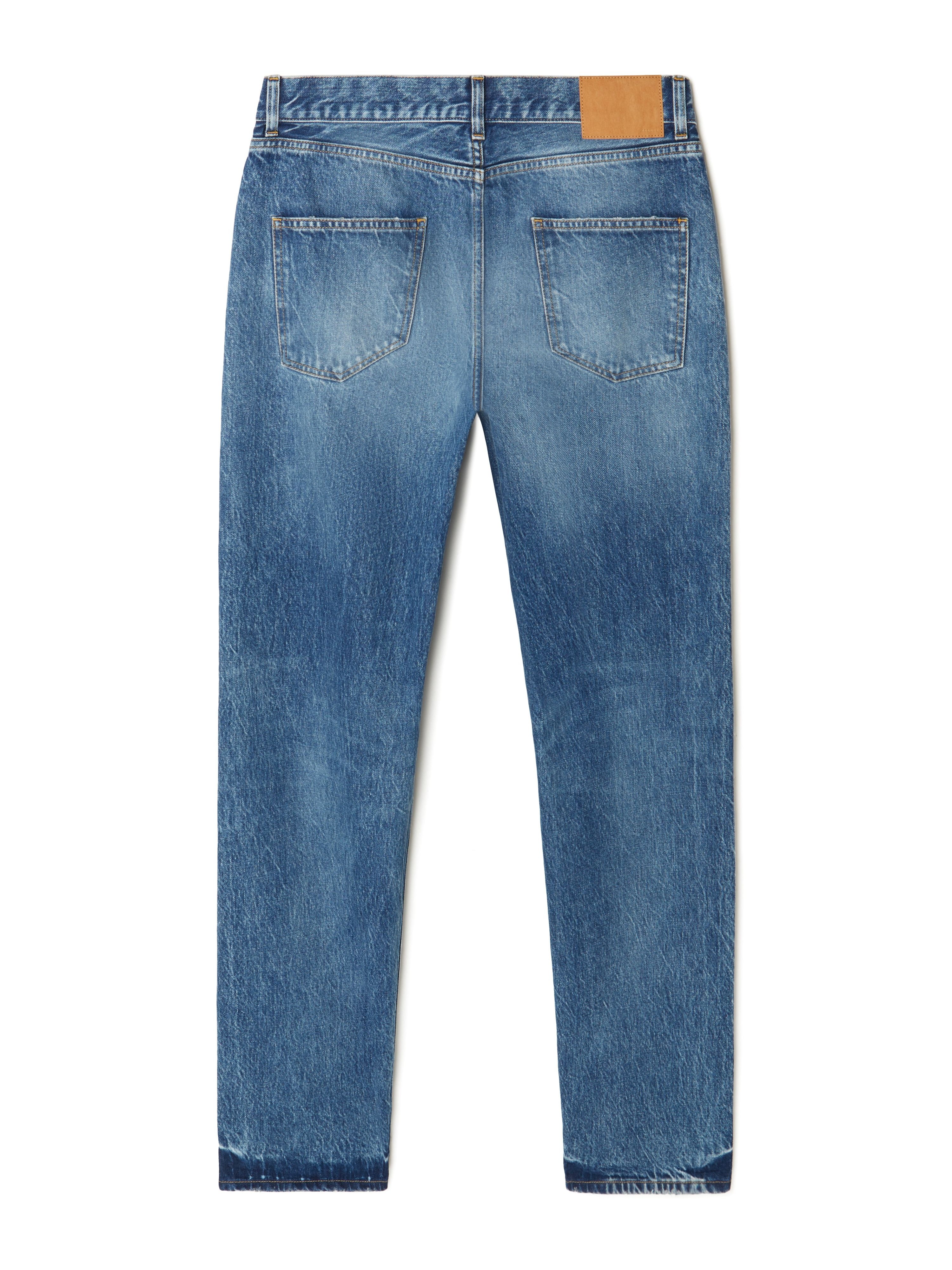 Medium Wash Denim Pants - 3