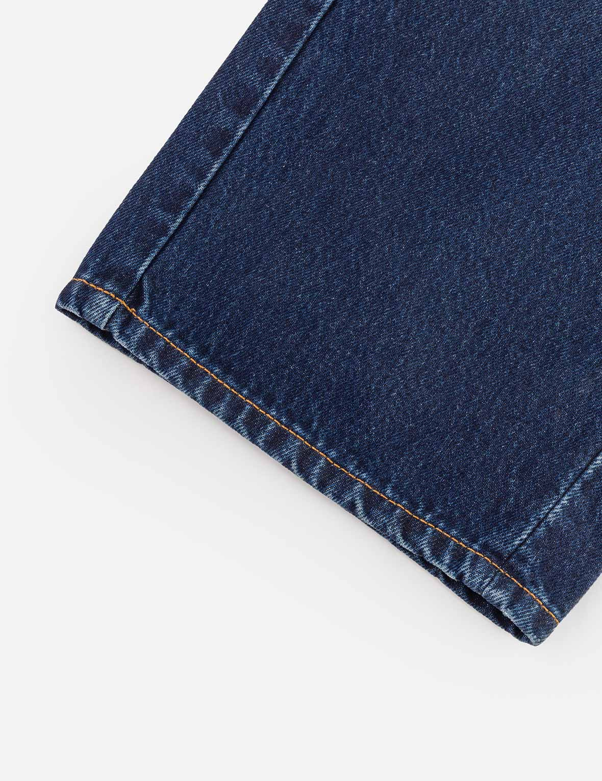 Hand-Drawn Seagull Print 3D Fit Jeans - 8