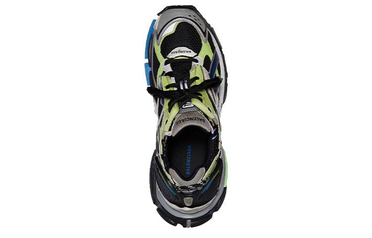 Balenciaga Runner Sneaker 'Grey Blue Green' 677403W3RB55179 - 4