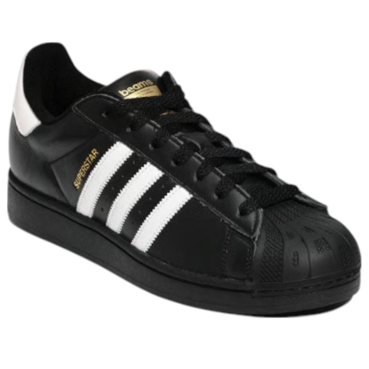 adidas x BEAMS Originals Superstar 'Core Black White-Gold' JR6484 - 3
