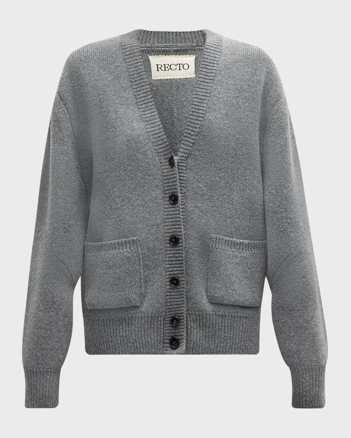 Ruth Compact-Knit Melange Cardigan - 1