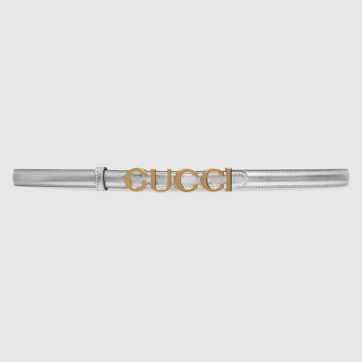 Gucci buckle thin belt - 1