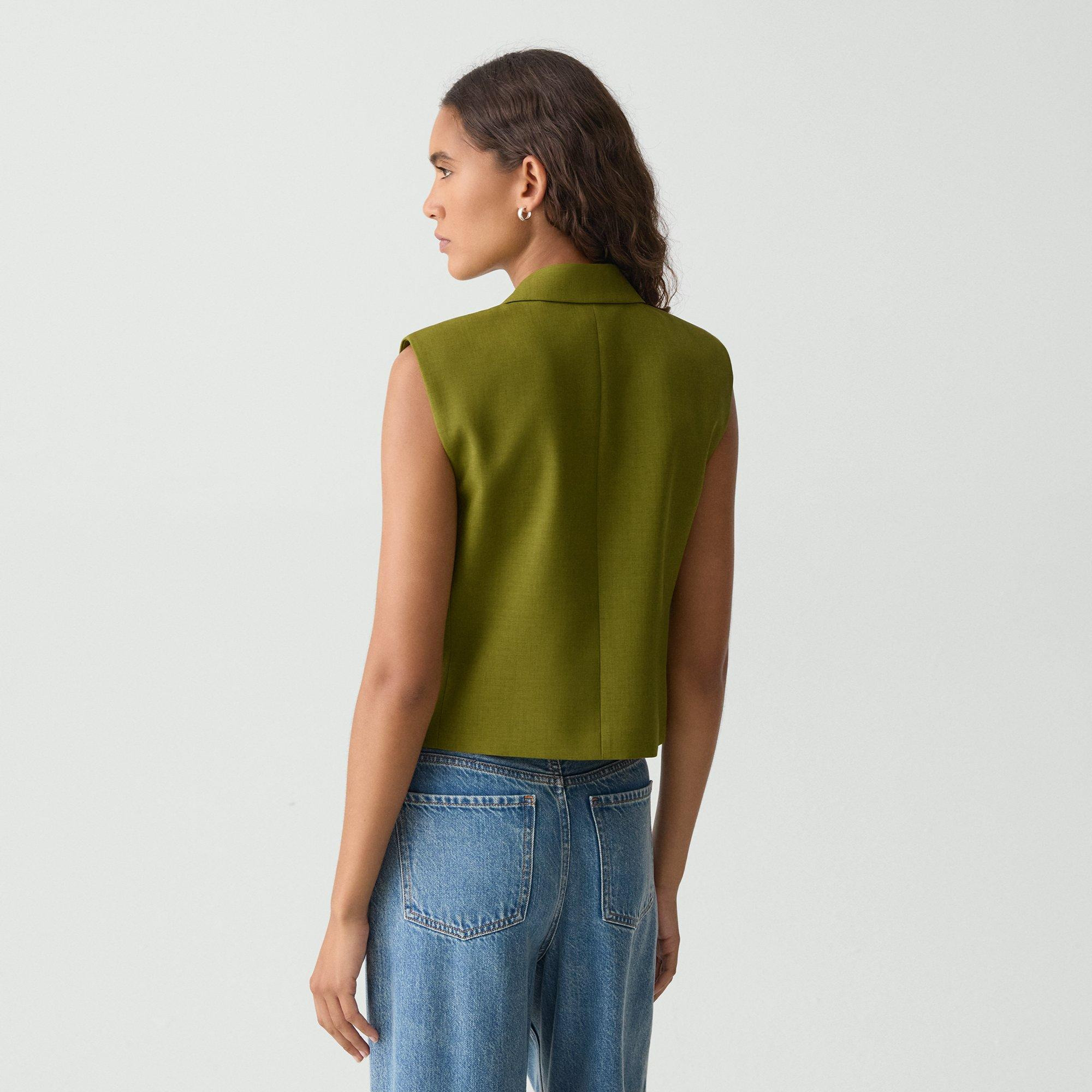 Double-Breasted Vest in City Twill - 4