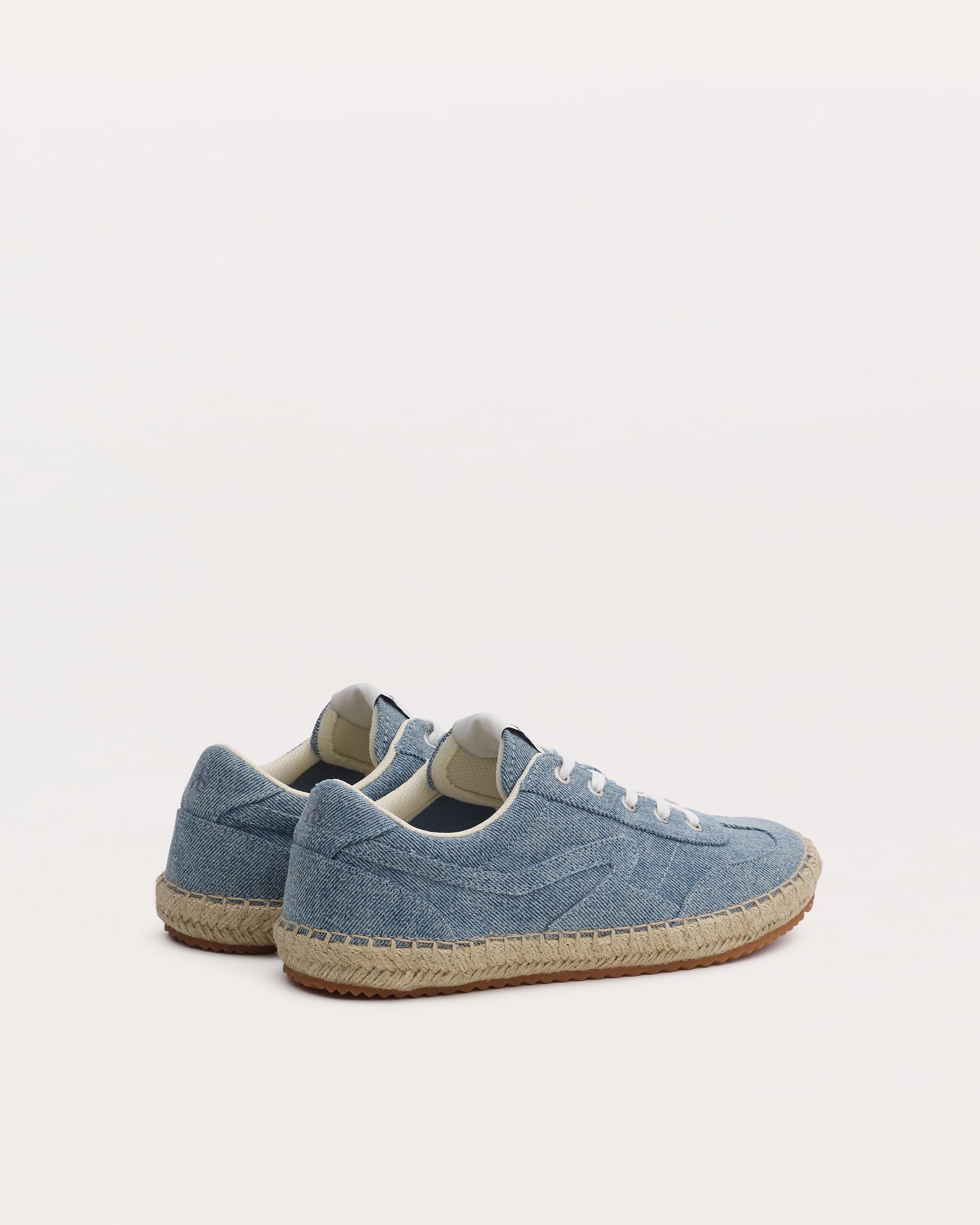 Retro Espadrille Sneakers
Light-Wash Denim - 4