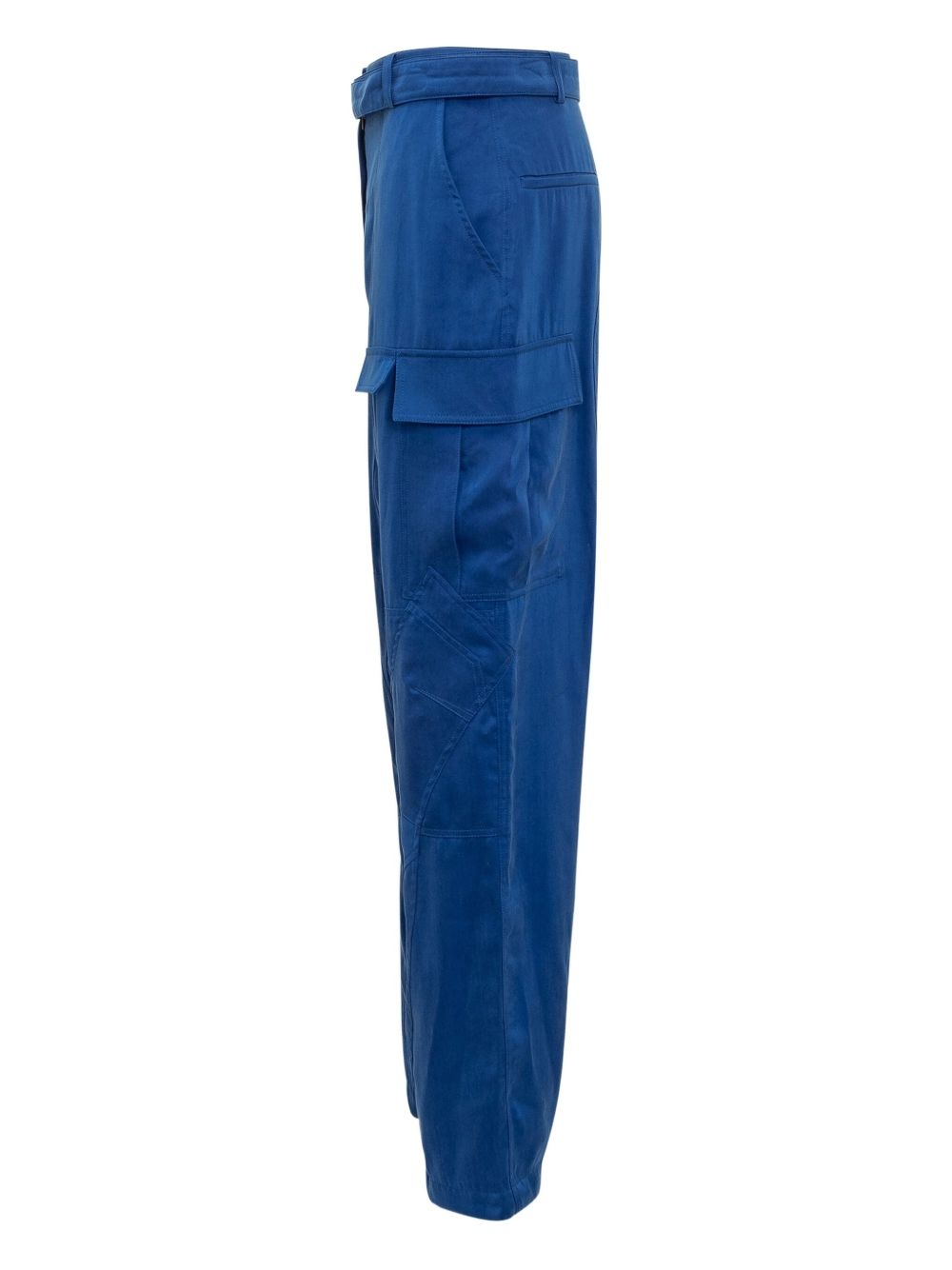 lyocell straight-leg trousers - 3