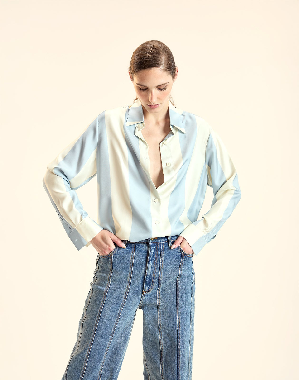 Collectible Stripe Silk Shirt - 3