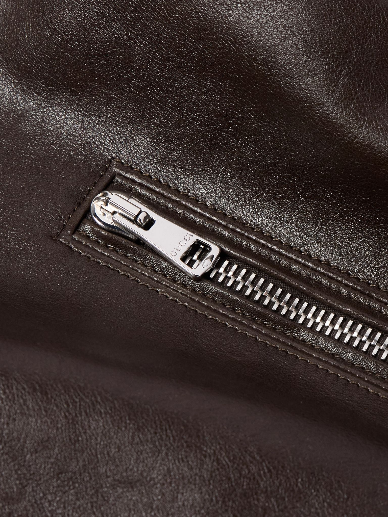 Leather Jacket Dark brown - 5