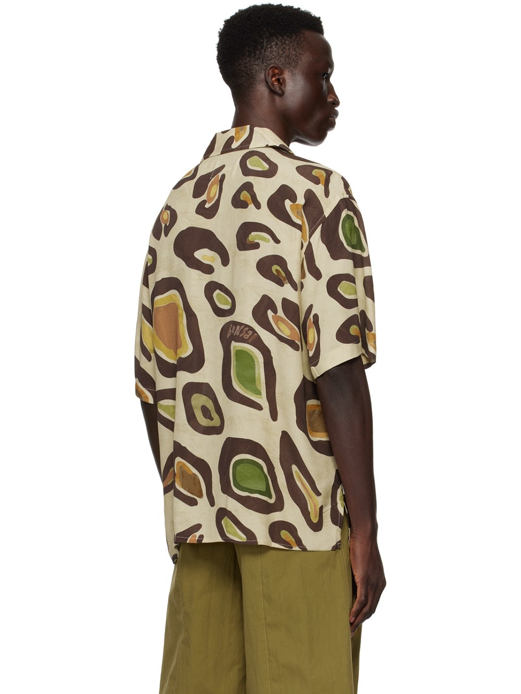 Beige & Brown Printed Shirt - 3