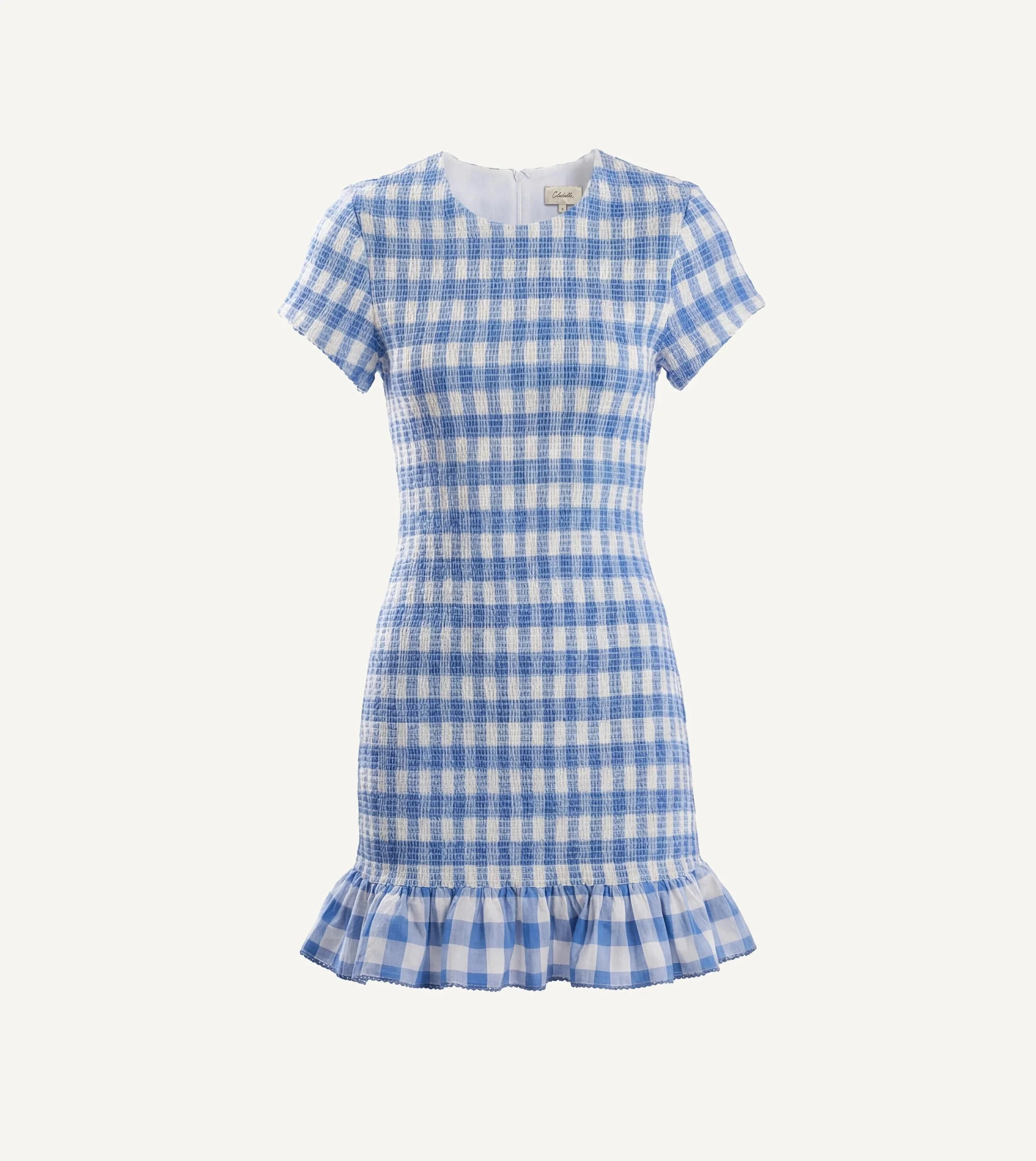 JUNE MINI DRESS | BLUE BONNET GINGHAM - 1