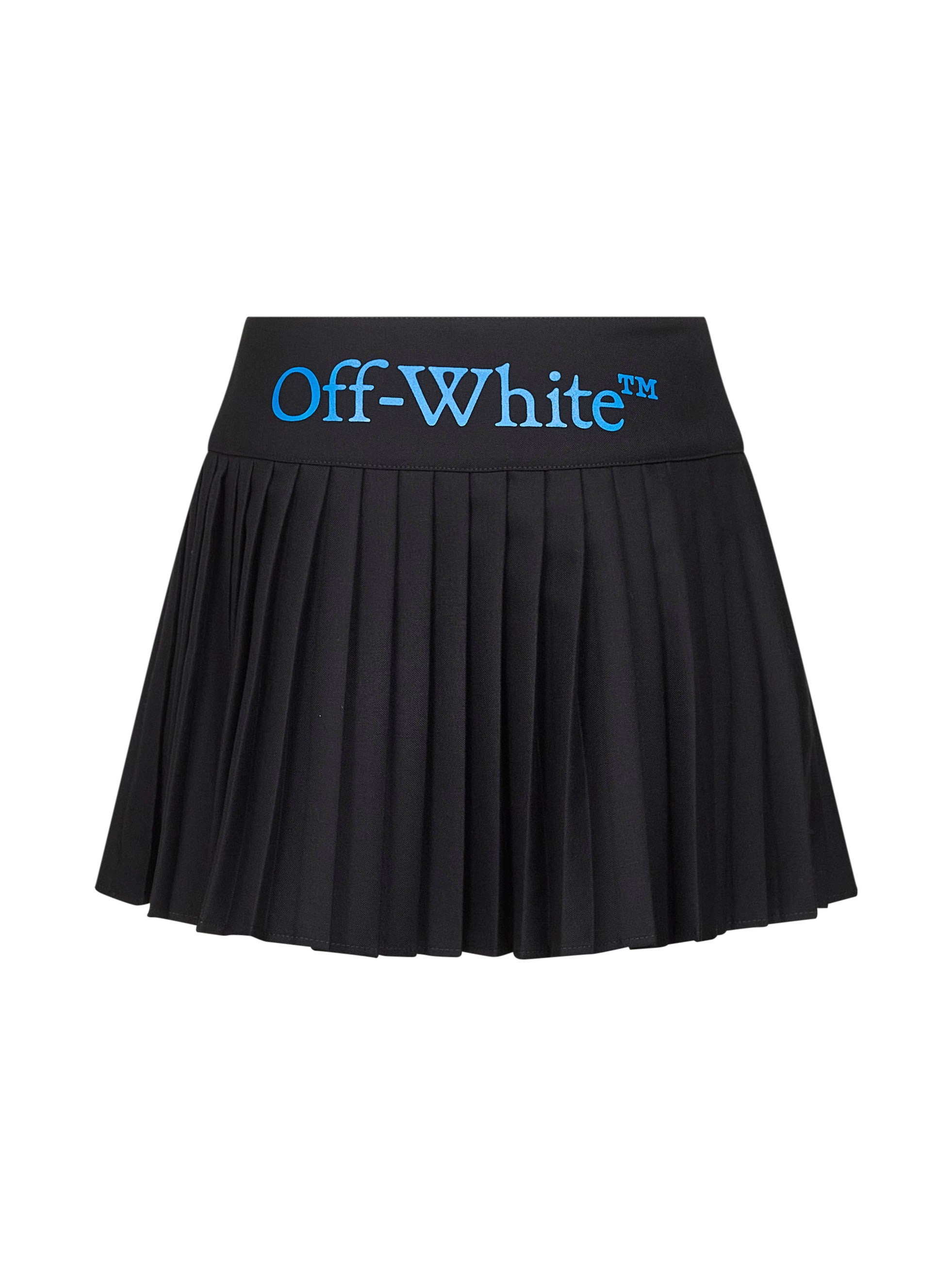 Black gabardine Big Bookish pleated mini skirt - 2
