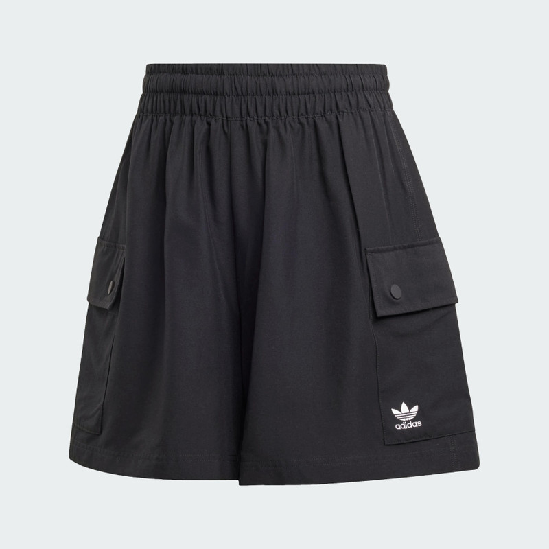 Essentials Woven High-Waist Cargo Shorts - 1
