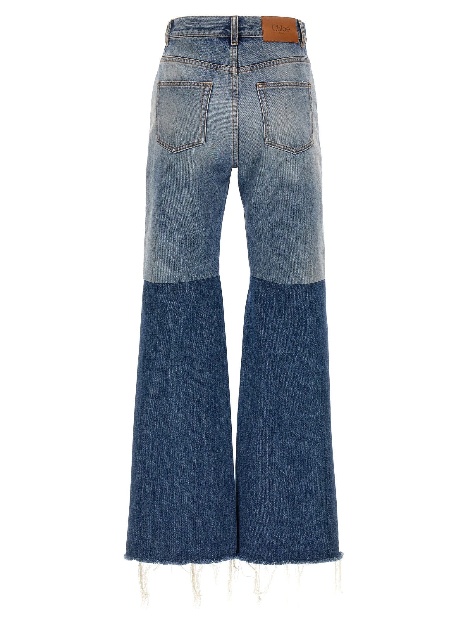 Chloé Patchwork Jeans Blue | wananluxury | REVERSIBLE