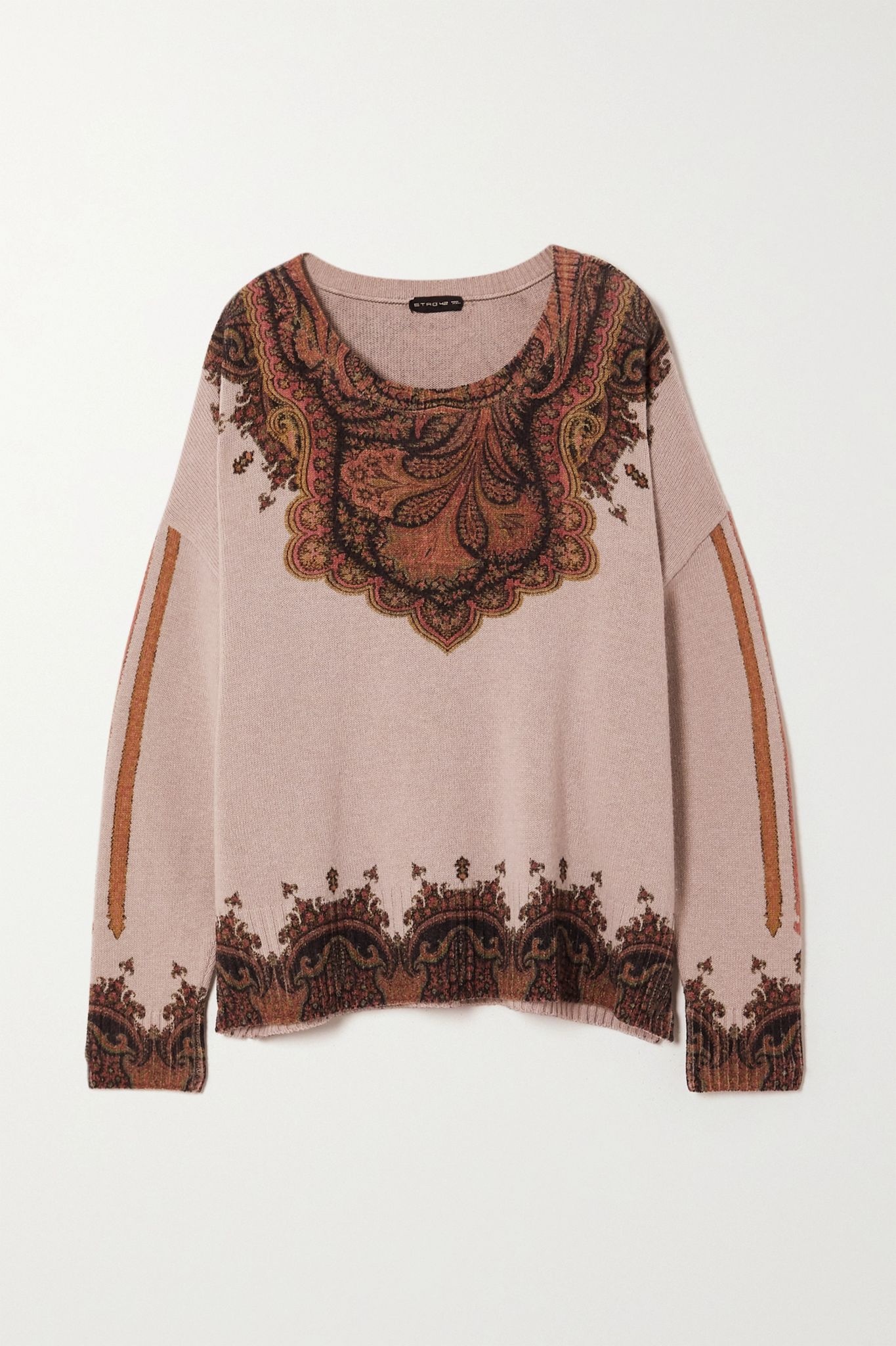 Wool and cashmere-blend jacquard sweater - 1