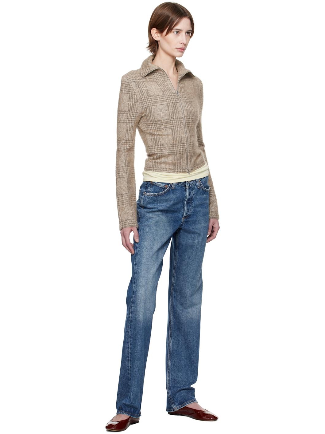 Blue V-Waist Kelly Jeans - 4