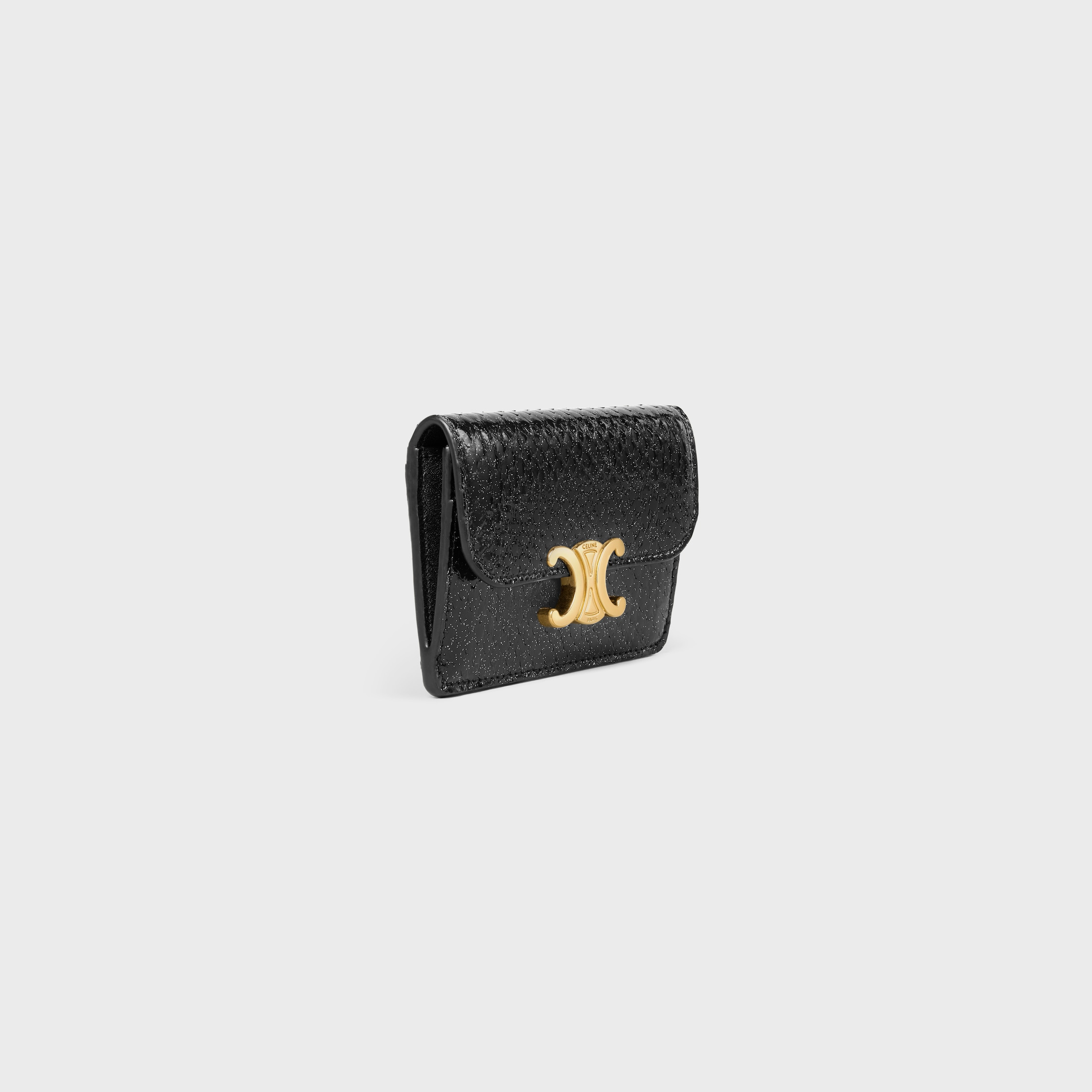 CARD HOLDER WITH FLAP TRIOMPHE IN PYTHON - 2