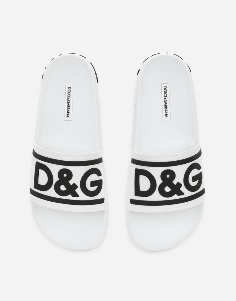 Rubber beachwear sliders with DG logo 4