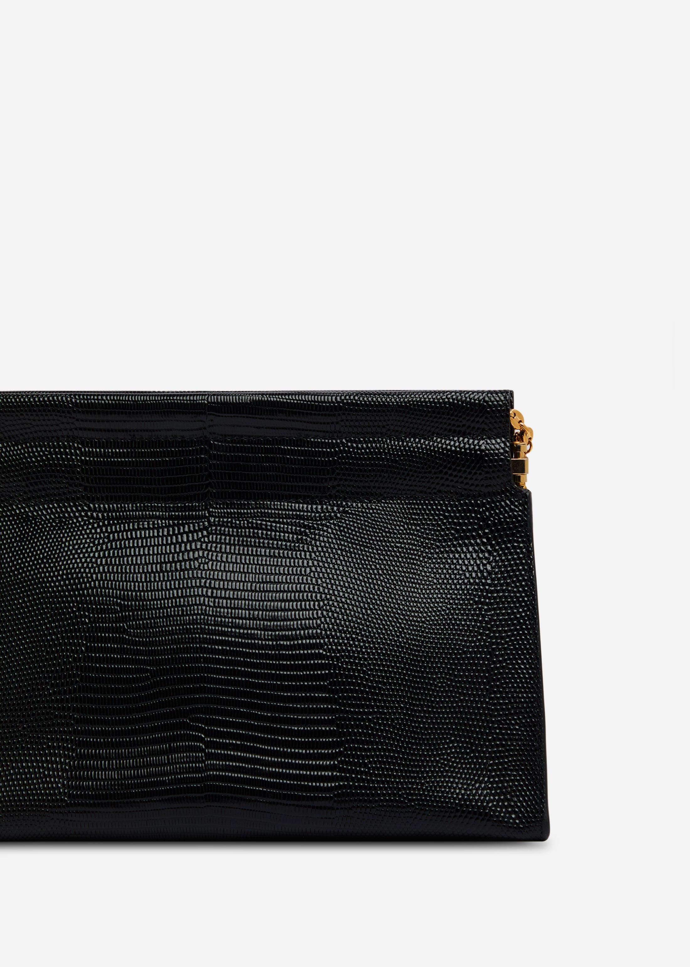 Small Leather Clutch with Chain - 2
