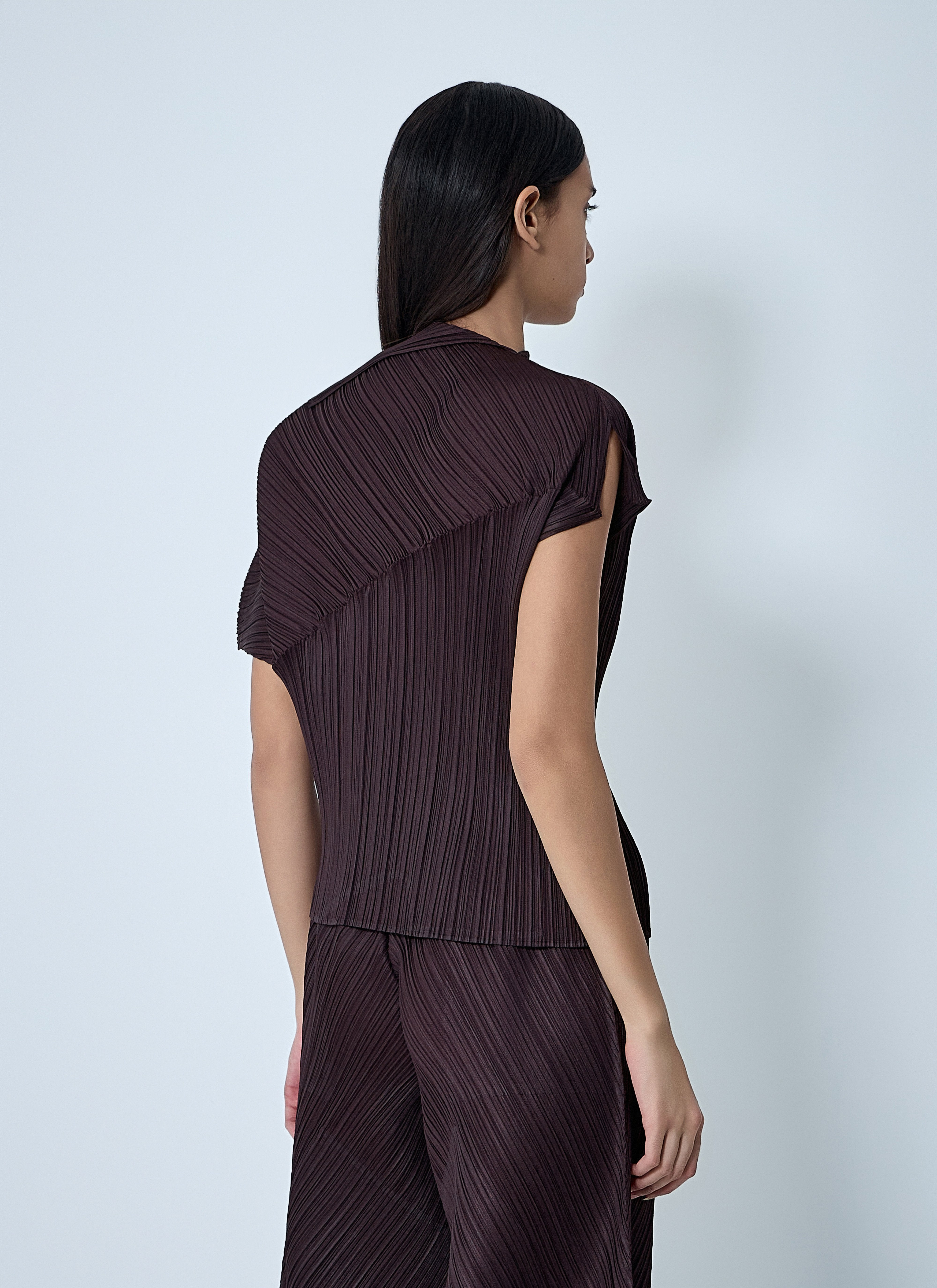 Pleats Please Issey Miyake Women Draped Pleated Shirt - 4