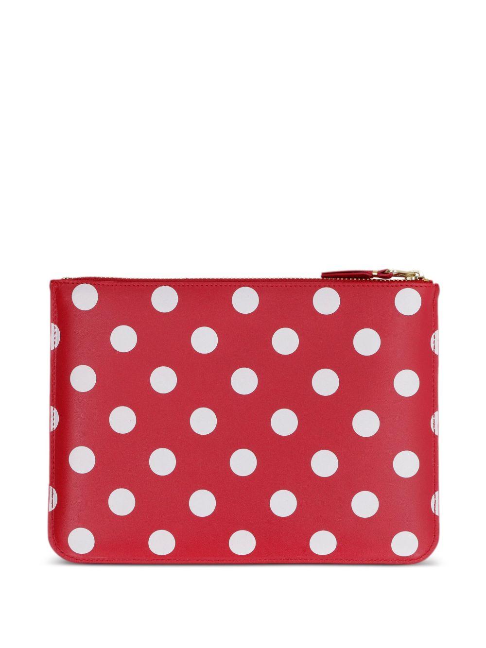 polka dot zipped clutch - 2
