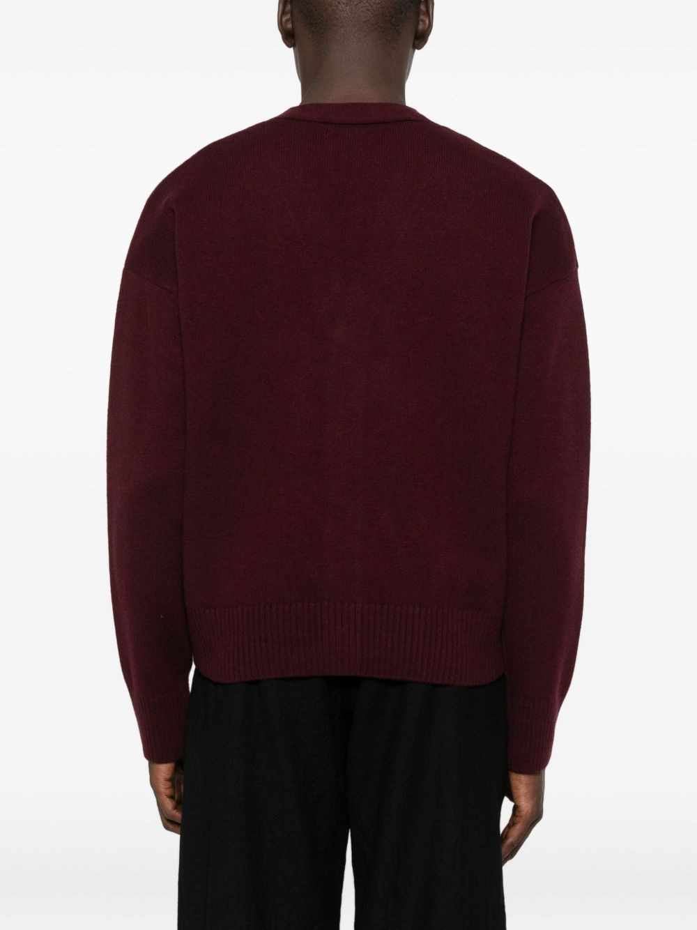 embroidered button cardigan - 4