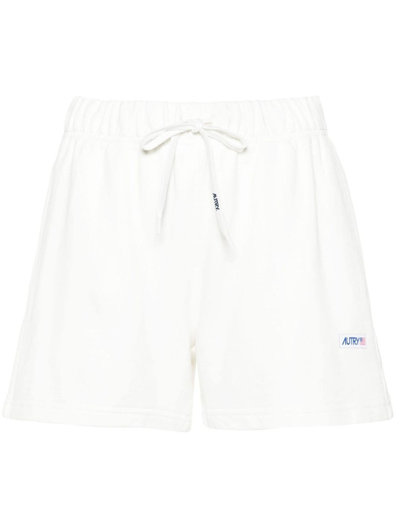 logo-patch jersey shorts 1