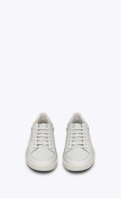 SAINT LAURENT court classic sl/10 sneakers in perforated and smooth leather outlook