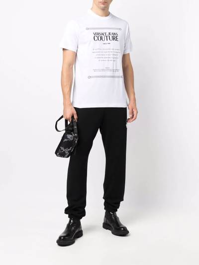 VERSACE JEANS COUTURE logo-print cotton T-shirt outlook