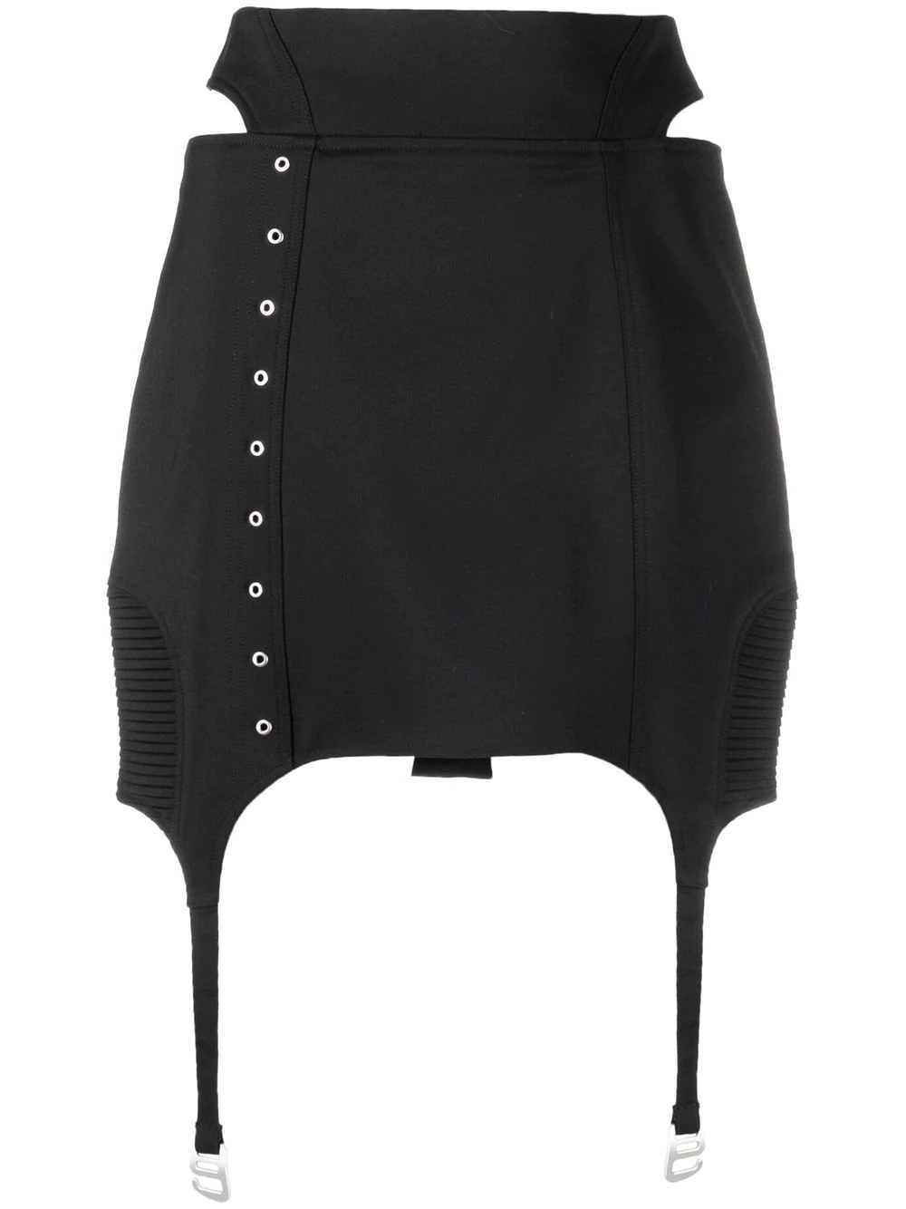 fitted cut-out detail skirt - 1