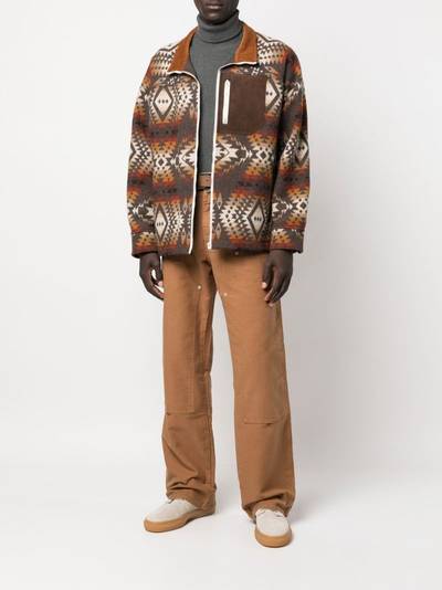 Junya Watanabe MAN abstract-print wool jacket outlook