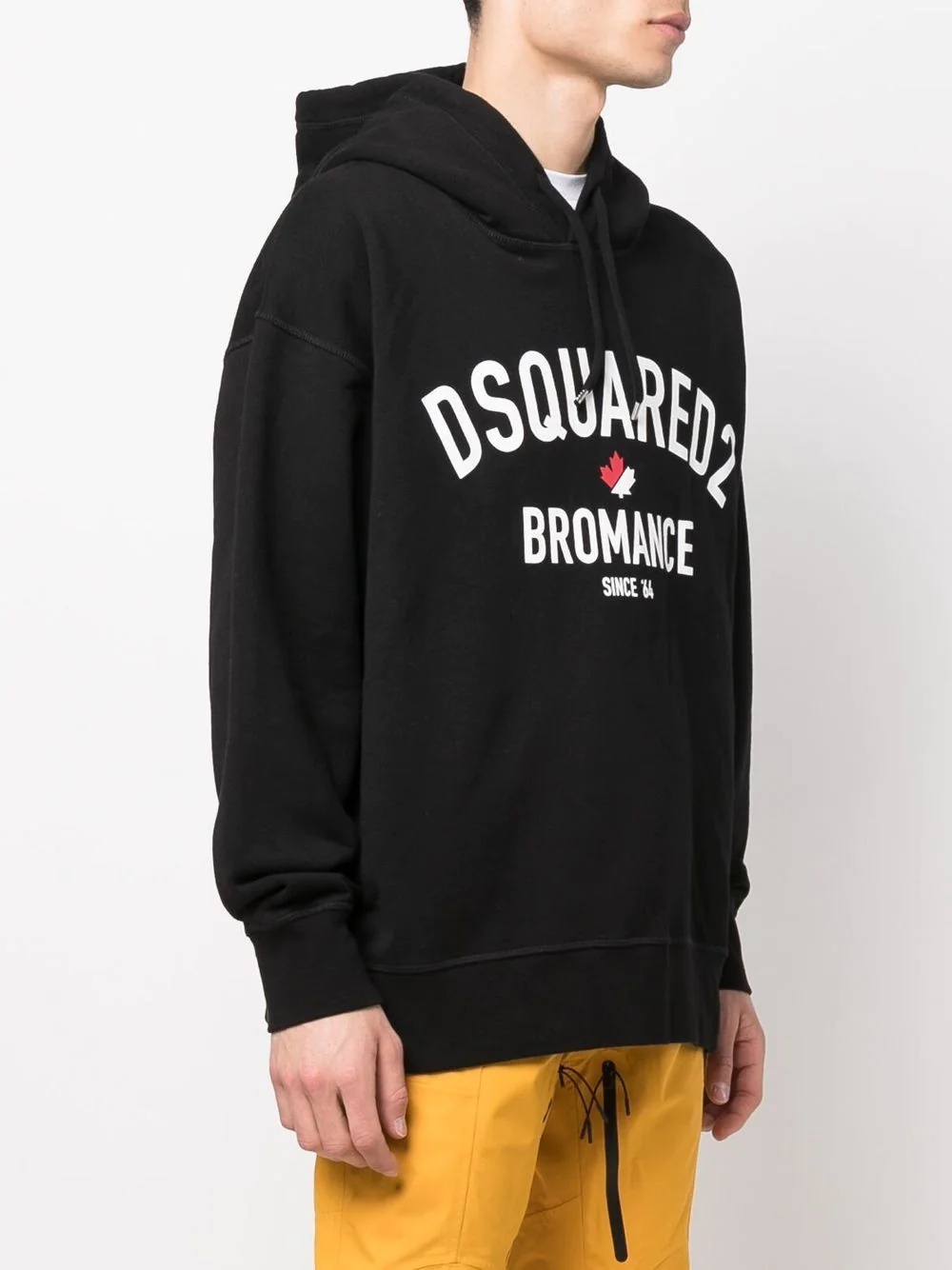 Bromance-print logo hoodie - 3