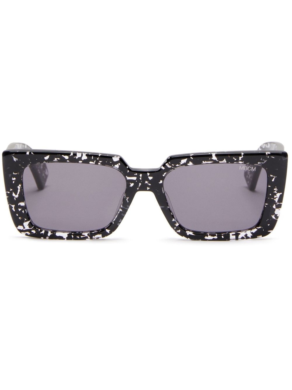 Tecka square-frame speckled sunglasses - 1