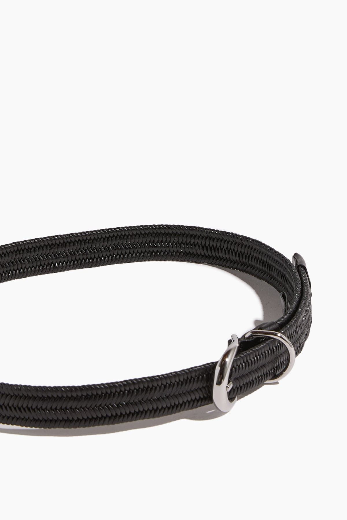 Hollyhock Loom Braided Belt in Black/Silver - 3