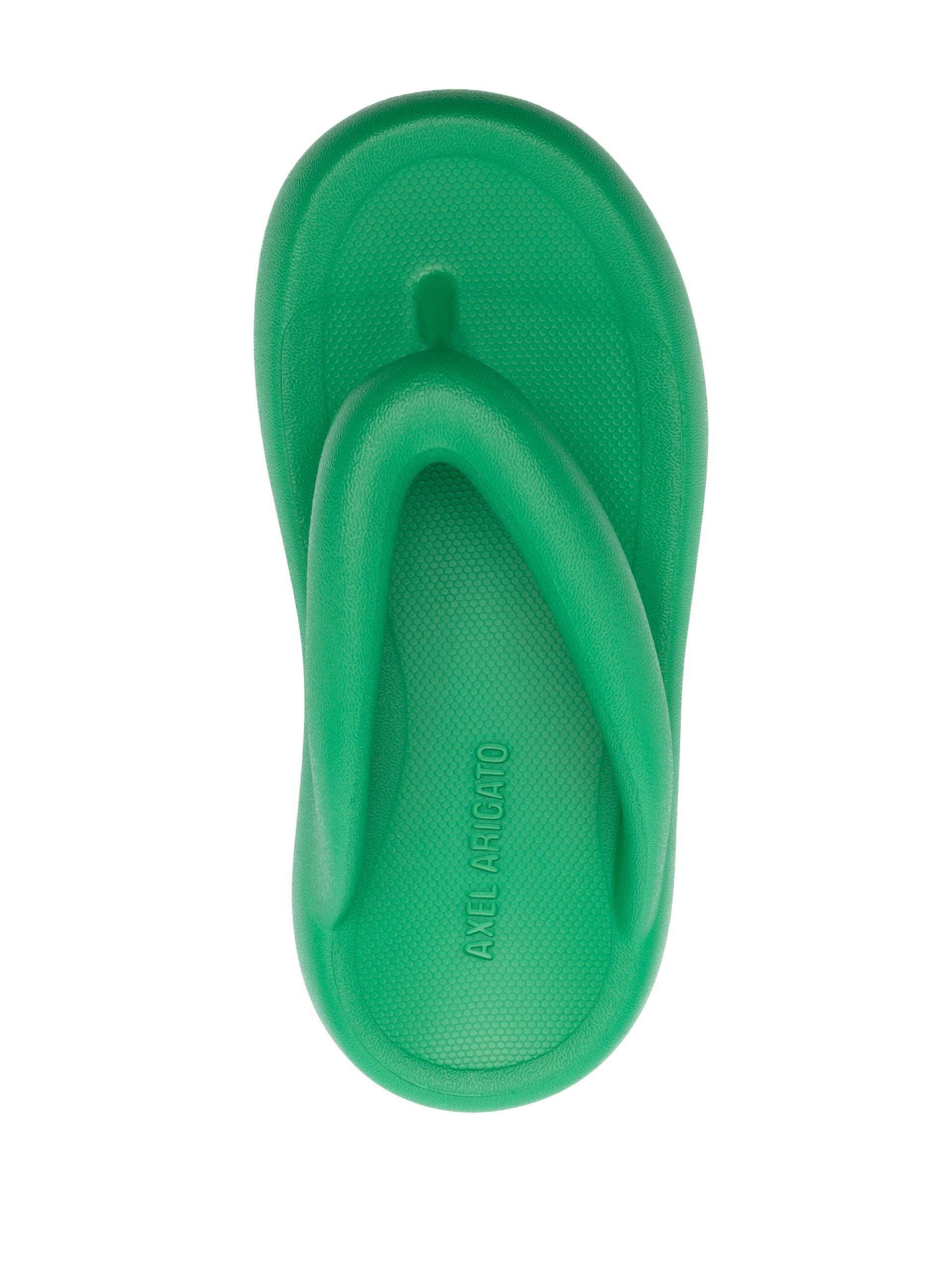 green Delta padded flatform sandals - 4