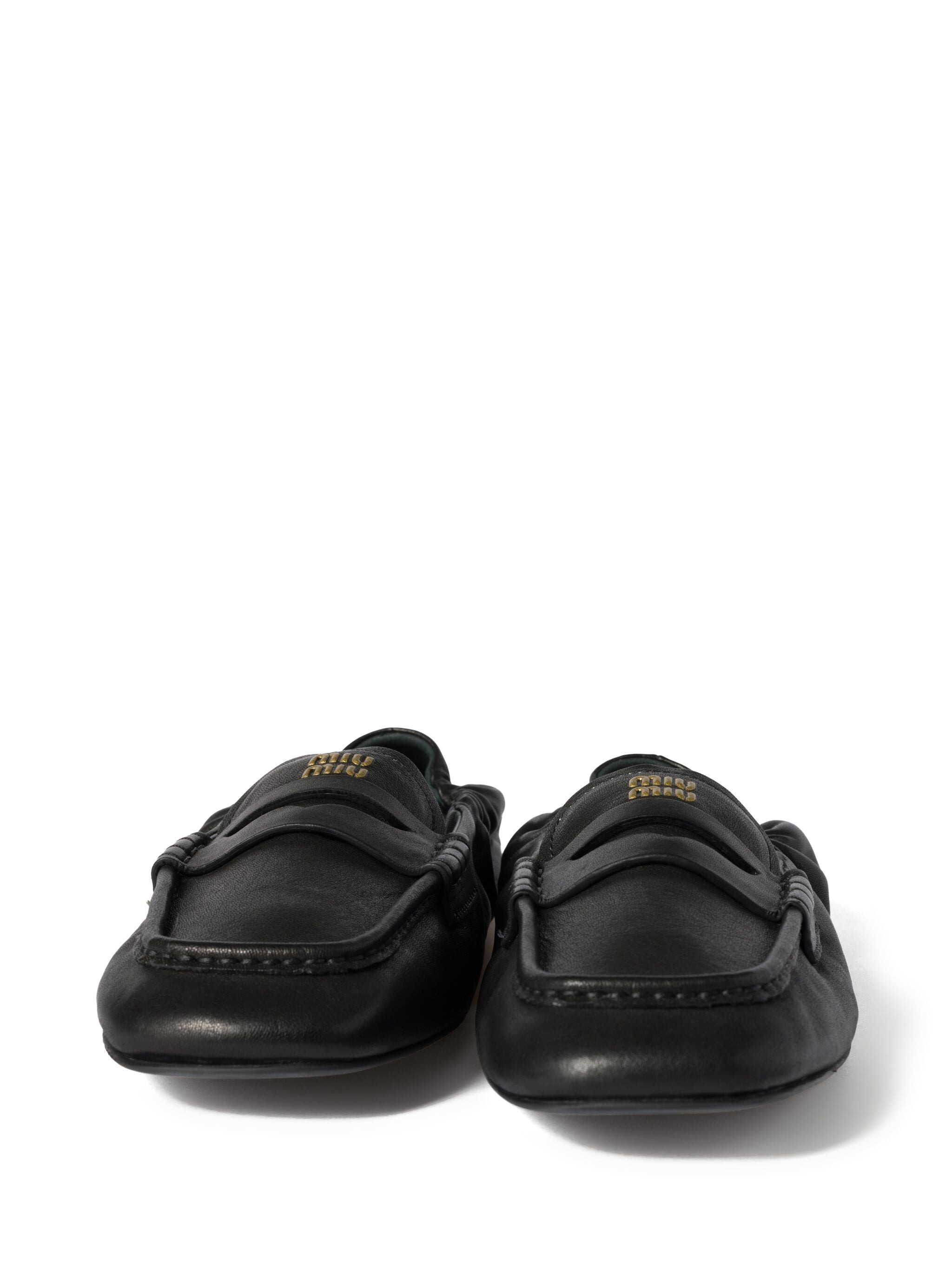 Miu Miu Embossed-logo Loafers - 4