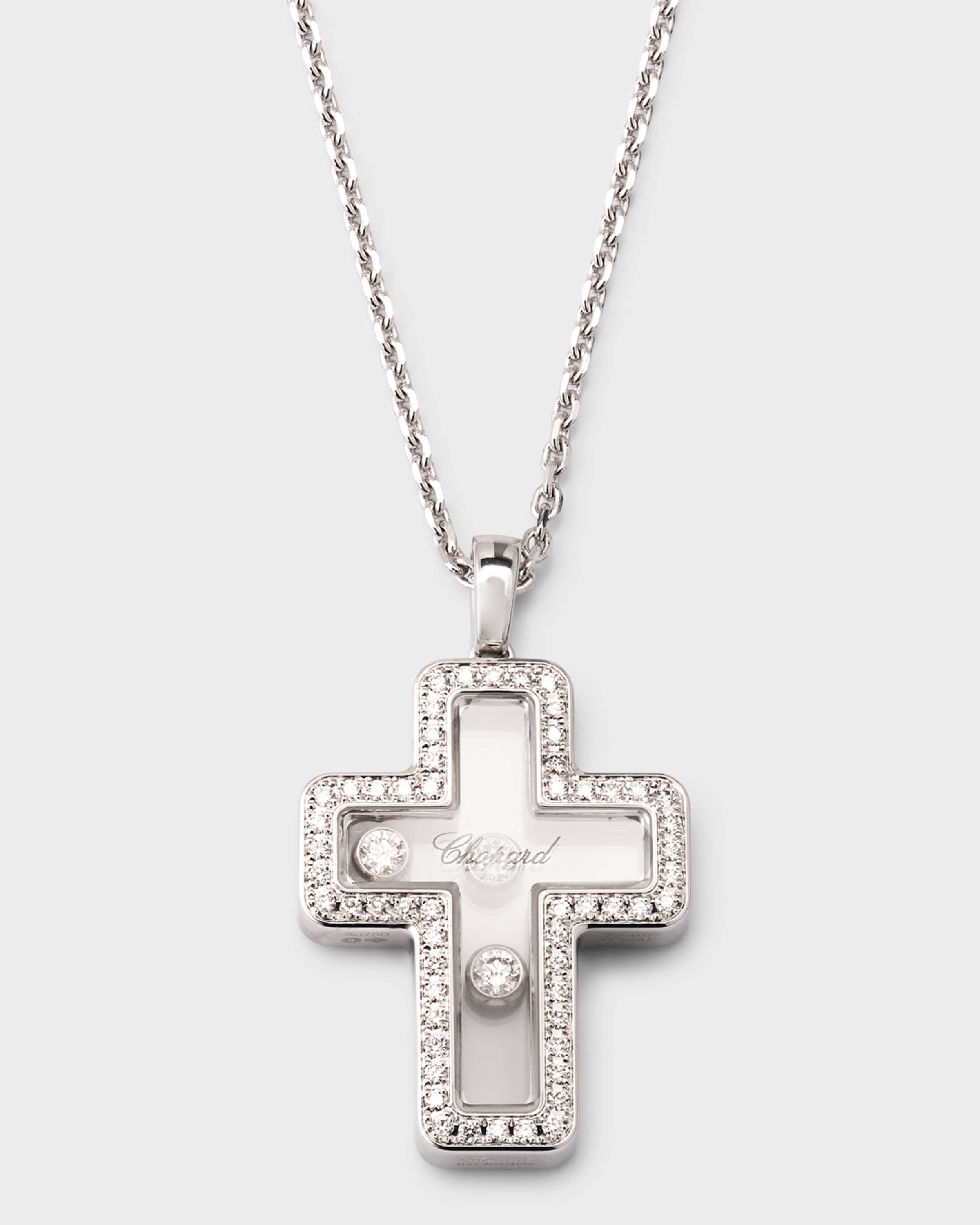 Happy Diamonds Cross Pendant Necklace - 1